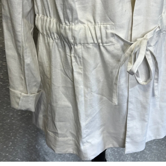 Lane Bryant drawstring waist linen jacket size 16 NWT - Picture 3 of 9
